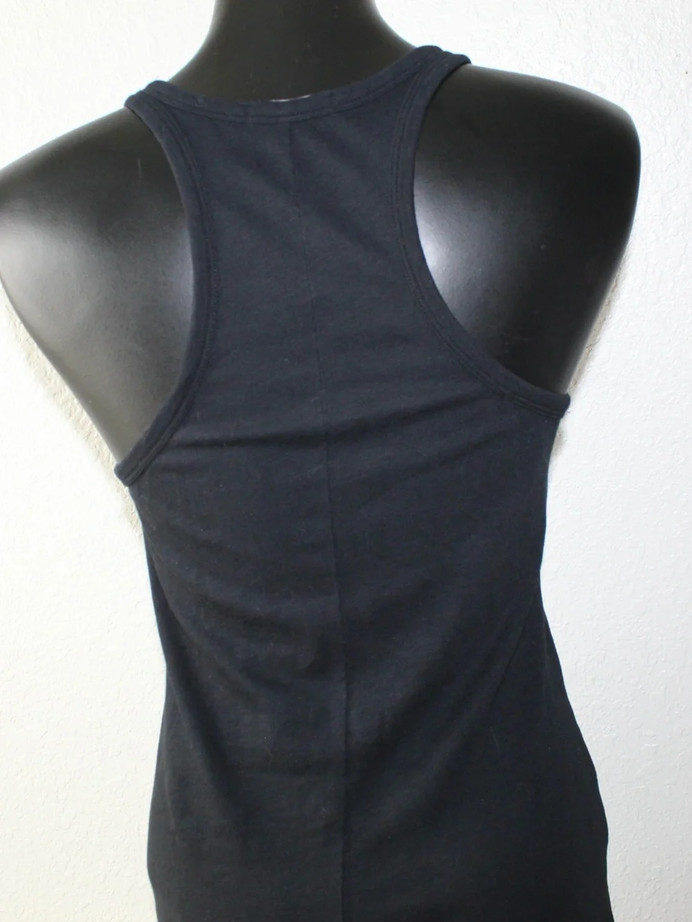 J. Crew Black Size Small  thin Ribbed Tank Dress Midi Cotton